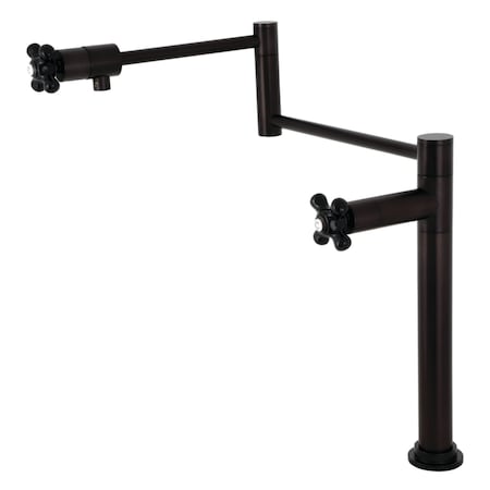 Kingston Brass Deck Mount Pot Filler, Oil Rubbed Bronze KS4705PKX